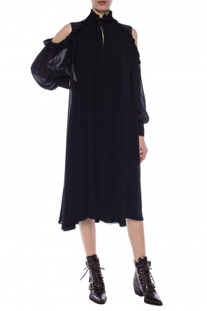 Silk dress with denuded shoulders, zdjęcie 2 Silk dress with denuded shoulders od Chloe